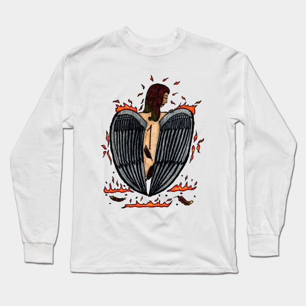 Brushing Off The Ashes Long Sleeve T-Shirt by BlakCircleGirl